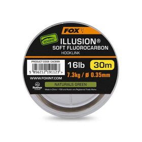   Fox Illusion Soft Naturals Green Fluorocarbon Leader Line 0.35mm 30m