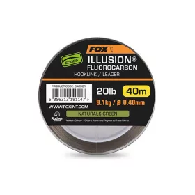   Fox Illusion Naturals Green Fluorocarbon Leader Line 0.40mm 40m