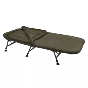   Fox Flatliner X System 6-Leg Fishing Bed with Sleeping Bag Set
