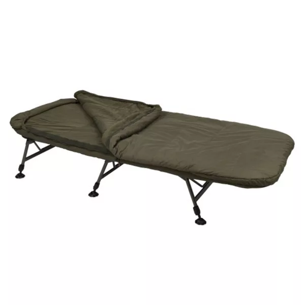 Fox Flatliner X System 6-Leg Fishing Bed with Sleeping Bag Set
