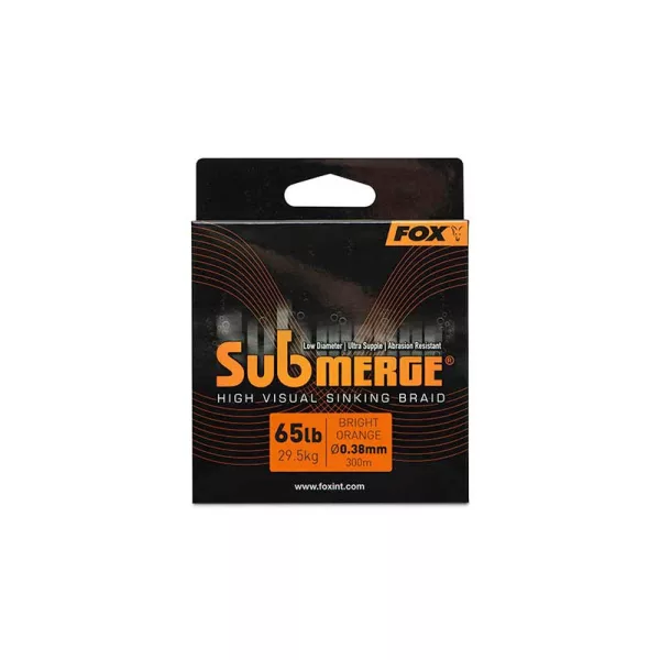 Fox Submerge Orange Sinking Braided Mainline 0,38mm 300m