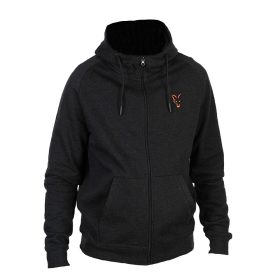 Fox Collection LW Hoody Black Orange Hooded Sweatshirt 3XL