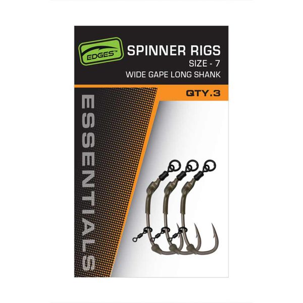 Fox Edges Spinner Rigs 5 Barbed Swivel Hook 3pcs