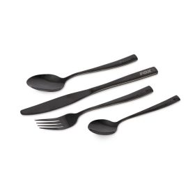Fox Cookware Black 4-piece Stainless Steel Cutlery Set