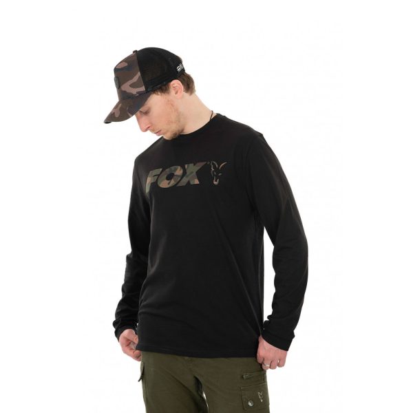 Fox Fox Black / Camo LS - L T-shirt