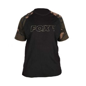 Fox Outline T-Shirt Black Camo Shirt M