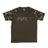 Fox Outline T-Shirt Khaki Camo Shirt L
