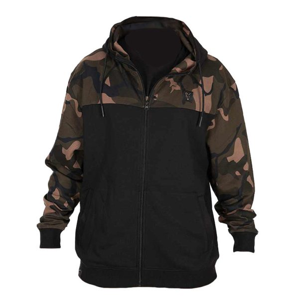Fox LW Black-Camo Split Zip Hoody Zip Hoody Hoodie 3XL