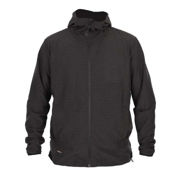 Fox Black Premium Mid Layer Jacket Zip Hooded Sweatshirt L