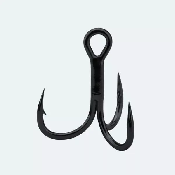 BKK 3X strong STING-32 BN treble hook, Black Nickel, size 8, 500 pcs/carton Treble hook