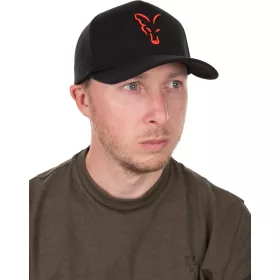 Fox Collection Black-Orange Baseball Cap