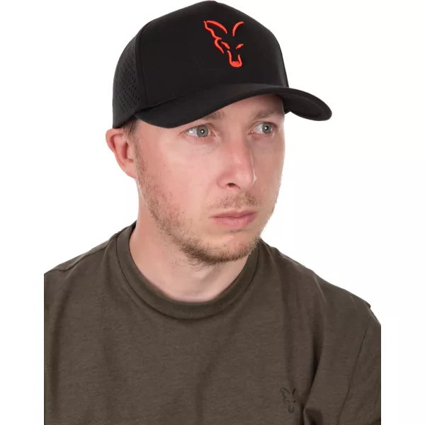 Fox Collection Black-Orange Baseball Cap
