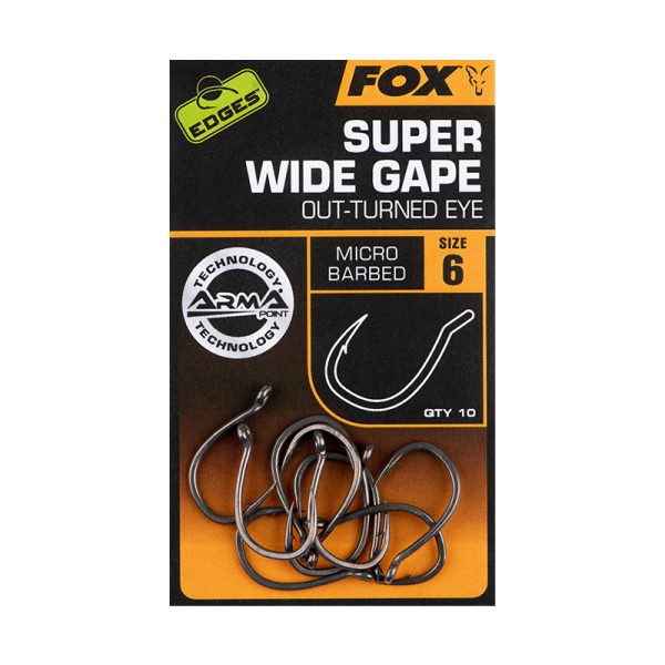 Fox Edges Armapoint 6 Barbed, Eyed Carp Hook 10 pcs