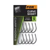 Fox Curve Short 6 Eyed, Barbed Carp Hook 10pcs