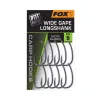 Fox Super Wide Gape Longshank 6 Eyed, Barbed Carp Hook 10pcs