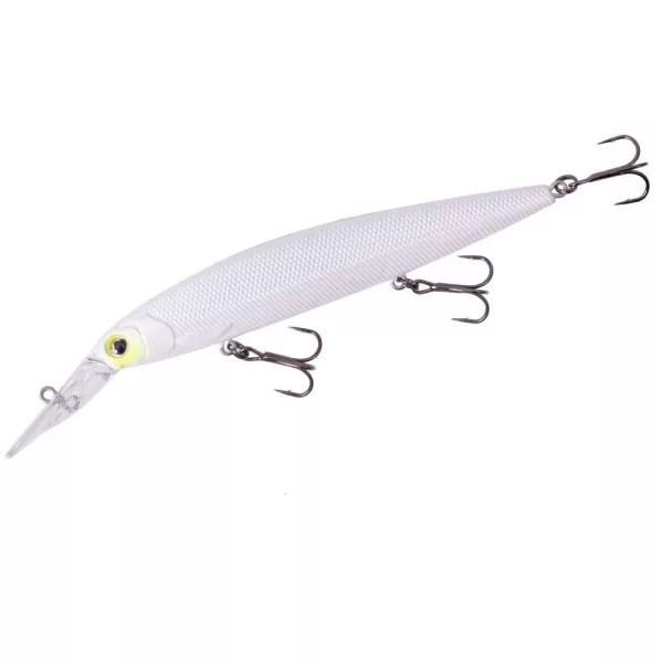 Major Craft Ceana Jerkbait 110SPM Middle 11cm 17gr #004 Yellow Cheek Pearl White Floating Wobbler