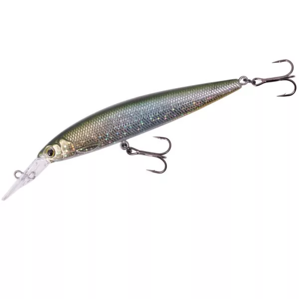 Major Craft Ceana Jerkbait 90SPM Middle 9cm 11gr #002 Green Back Silver Floating Wobbler