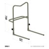 Carp Porter Front Bar with Front Arm 50cm Barrow Accessory Item