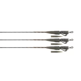 Fox Edges Naturals Submerge 40lb 75cm Lead Clip Leader 3pcs