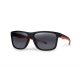 Fox Collection Black Orange Shades Brown Lens Sunglasses