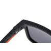 Fox Collection Black Orange Shades Brown Lens Sunglasses