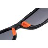 Fox Collection Black Orange Shades Brown Lens Sunglasses