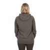 Fox WC Zipped Hoodie Zippered Green-Mauve Women's Hooded Pullover L