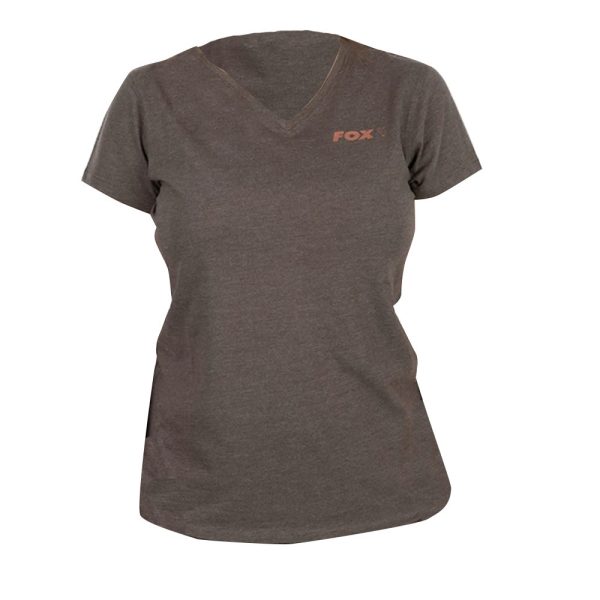 Fox WC V Neck T-Shirt Green-Mallow Women's T-Shirt S