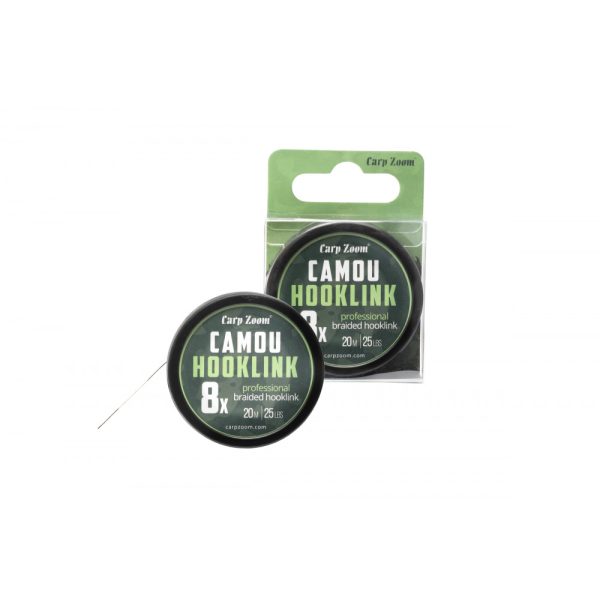 Carp Zoom Camou 8X 20m 35lb Field Patterned Braided Leader