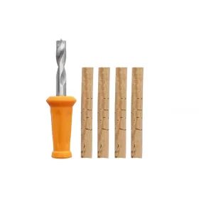 Carp Zoom Stainless Bait Drill with 4pcs 6mm Cork Rods