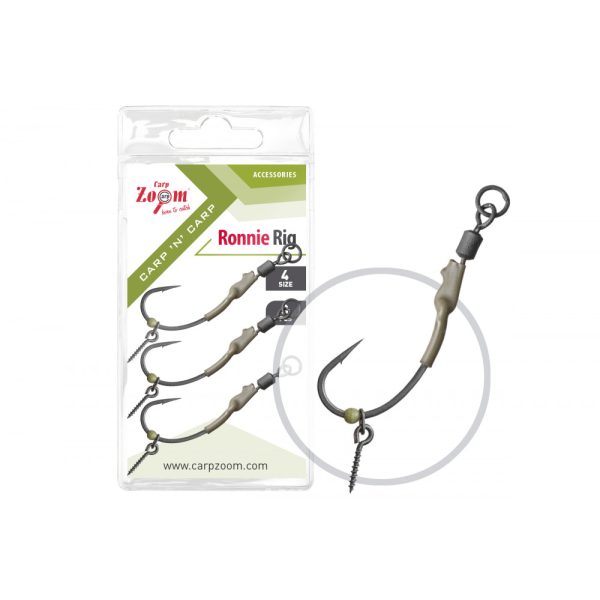Carp Zoom 6 Ronnie Rig Boilie Rig 3pcs