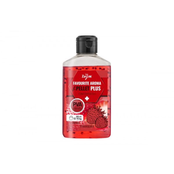 Carp Zoom Favourite Strawberry Liquid Flavour with Pellet 200ml