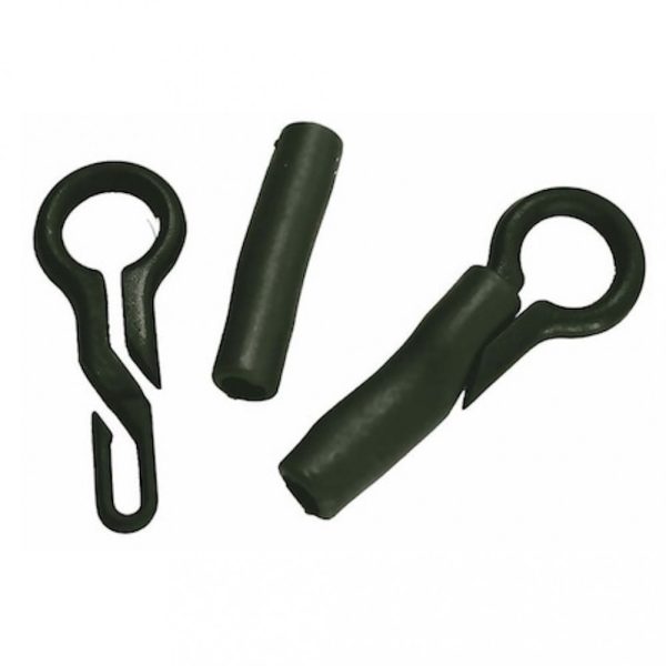 Carp Zoom CZ Quick release clip + locking tube, green, 5 pcs