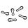 Carp Zoom CZ Quick release clip for rig making, S (8.6x4.2), 20 pcs