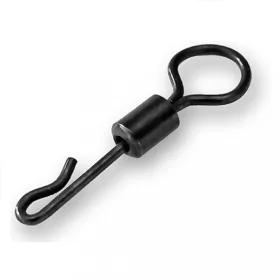   Carp Zoom CZ Boilie quick link with large ring, #4, matt black