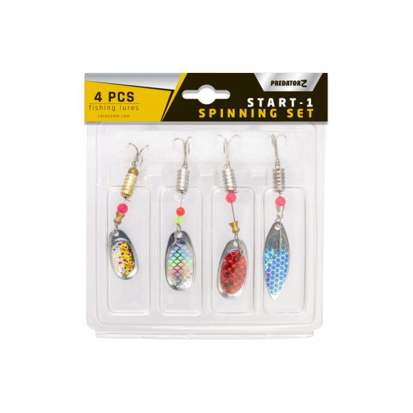 Predator Z 4-5gr Various Colors Rotating Flashers 4pcs