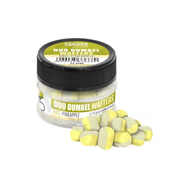 Feeder Competition Duo Dumbel Green Buttermilk Pineapple 10x14mm Wafers 15gr