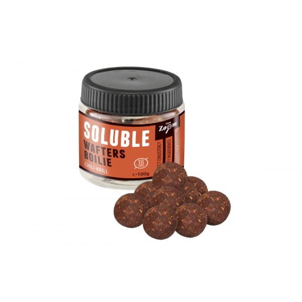 Carp Zoom Chilli Crab 22mm Soluble Wafters 100gr