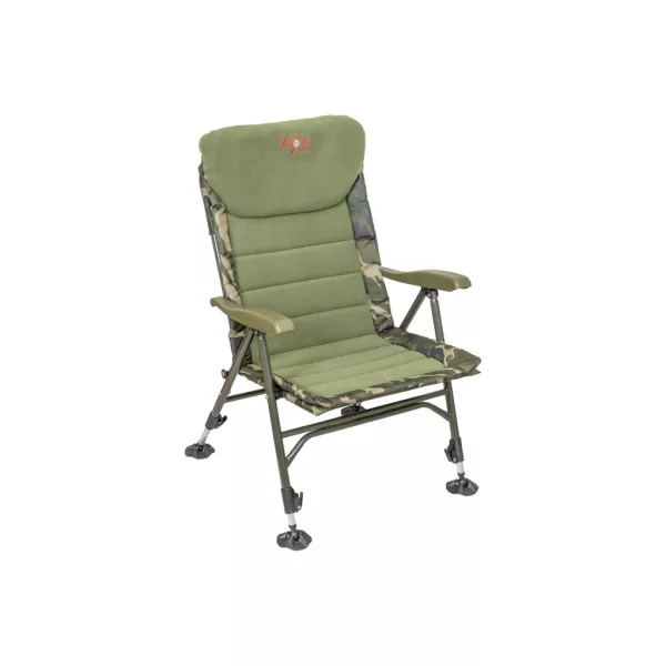 Carp Zoom Recliner Comfort Camou-Fleece Fishing Armchair 56x46x42cm