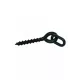 Carp Zoom CZ Pop up screw with oval ring, 12 mm, black, 10 pcs