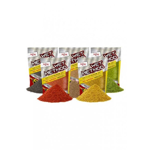 Carp Zoom CZ Wet Method ready mixed bait, strawberry, fish, 850gr