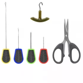 Carp Zoom CZ Tempo baiting needle and scissors set, 29.8 cm