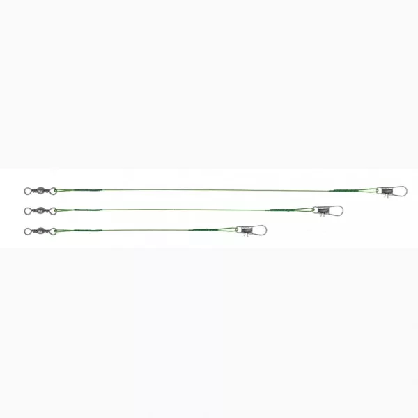 Predator Z PZ Wire leader set (1x7), 14 kg, green, 50 pcs