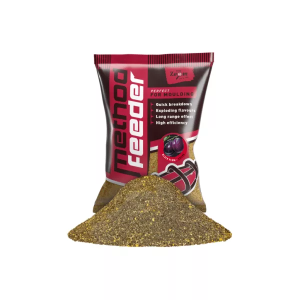 Carp Zoom Method Feeder Cold Water Black Plum Groundbait 1kg