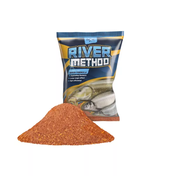 Carp Zoom River Method Feeder Strawberry-Fish Groundbait 2kg