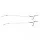 Feeder Competition FC FC-545 Tied Method leader braided, 8 cm, #12; 10 mm; o0,14 mm, 2 pcs