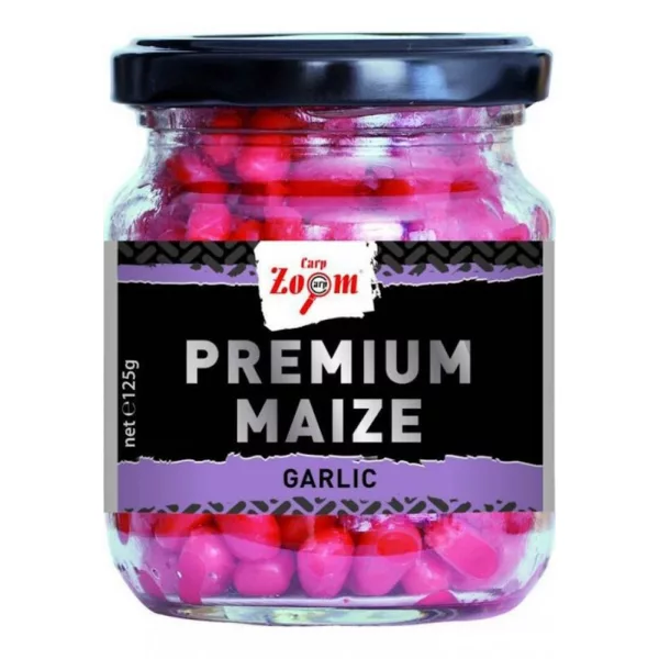 Carp Zoom CZ Premium fishing corn, garlic, 125 g, 220 ml