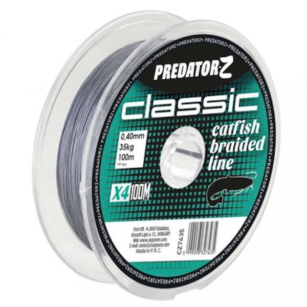 Predator Z PZ Calssic catfish line, o 0.40 mm, 100 m, 35 kg, dark grey