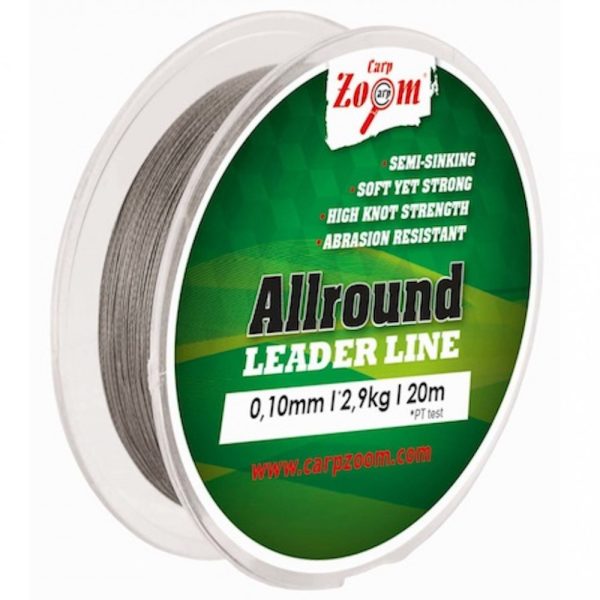 Carp Zoom CZ Allround braided leader, o 0.10 mm, 20 m, 2.9 kg