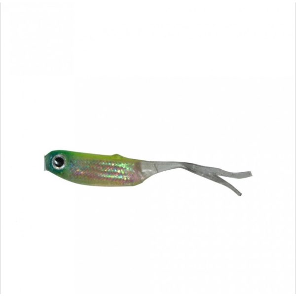 Predator Z PZ Offspring Tail Killer rubber fish with fish flavour, 5 cm, green, 5 pcs